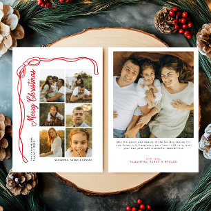 Fröhliche Weihnachten Familie mit 7 Fotos