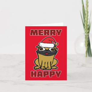 Fröhliche Weihnachten! Feiertagskarte