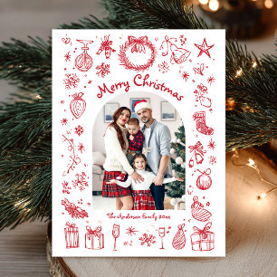 Fröhliche Weihnachten Festliches Rot