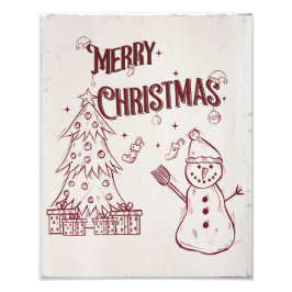 Fröhliche Weihnachten Fotodruck