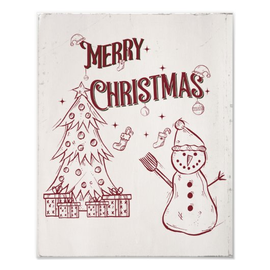 Fröhliche Weihnachten Fotodruck (Vorne)