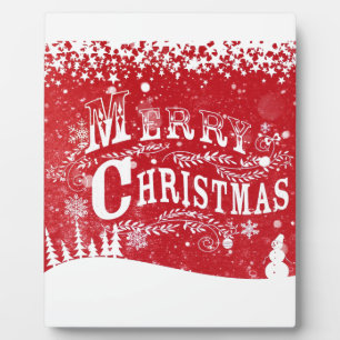 Fröhliche Weihnachten Fotoplatte