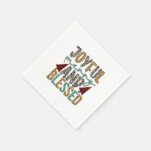 Fröhliche Weihnachten froh und gesegnet Serviette (Ecke)