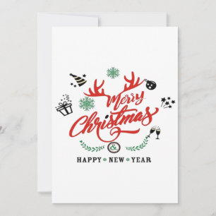 Fröhliche Weihnachten - Frohes Neues Jahr Save The Date