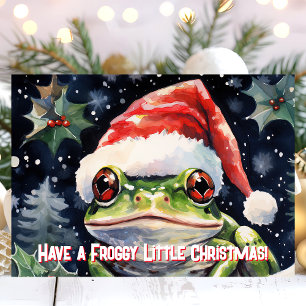 Fröhliche Weihnachten Frosch