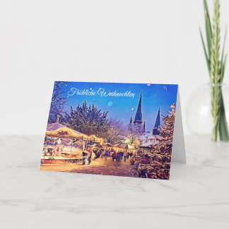 Fröhliche Weihnachten German Christmas Card