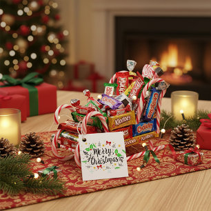 Fröhliche Weihnachten Geschenkanhänger
