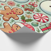 fröhliche Weihnachten Geschenkpapier (Ecke)