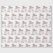 Fröhliche Weihnachten Geschenkpapier (Flach)
