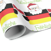 Frohliche Weihnachten Geschenkpapier (Rolleneckpunkt)