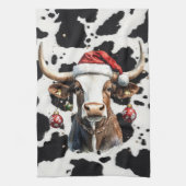 Fröhliche Weihnachten Geschirrtuch (Vertikal)