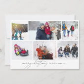 fröhliche Weihnachten geschrieben elegante 6 Foto (Vorderseite)