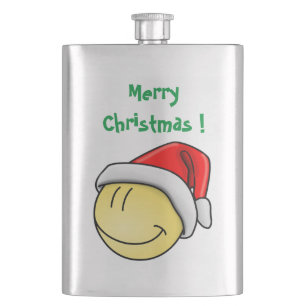 FRÖHLICHE WEIHNACHTEN GESEICHT SANTA FLACHMANN