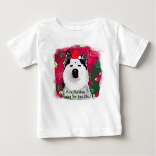 Fröhliche Weihnachten, Glück im neuen Jahr Baby T-shirt