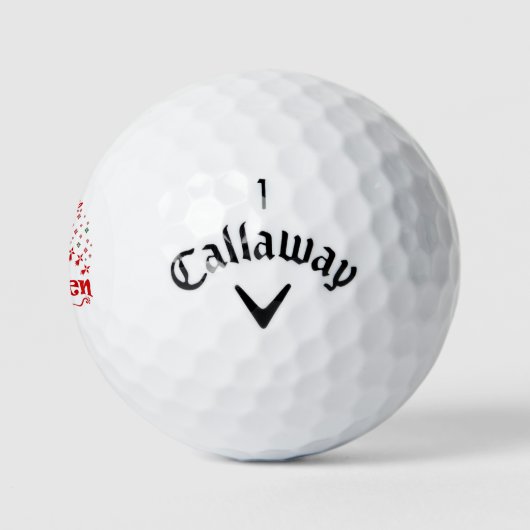 Fröhliche Weihnachten Golfball (Logo)