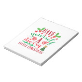 Fröhliche Weihnachten haben sich ein fröhliches kl Notizblock (Rotiert)