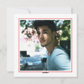 Fröhliche Weihnachten Handsome Weihnachten Fotokar (Rückseite)