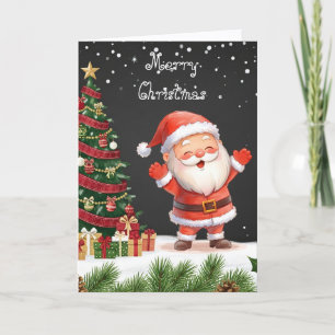 Fröhliche Weihnachten herzliche Wünsche & skurrile Karte