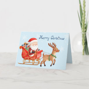 Fröhliche Weihnachten herzliche Wünsche & whimsvol Karte
