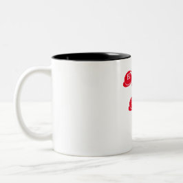fröhliche Weihnachten ho ho ho ho Zweifarbige Tasse