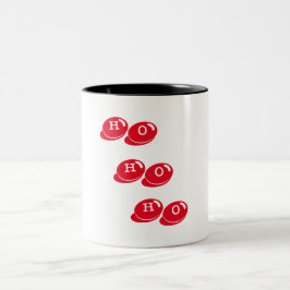 fröhliche Weihnachten ho ho ho ho Zweifarbige Tasse