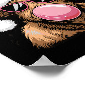 Fröhliche Weihnachten Hochland Kuh Design Xmas Kuh Poster (Ecke)