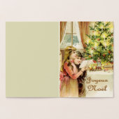 Fröhliche Weihnachten in französischem Luxus silbe Folienkarte (Innenseite)