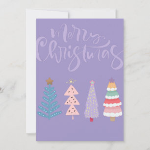 Fröhliche Weihnachten in Pastellfarben für Panzerh Einladung