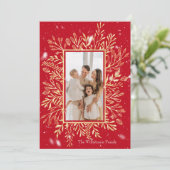 Fröhliche Weihnachten individualisieren Foto (Stehend Vorderseite)