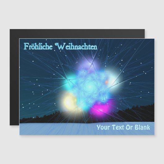 Fröhliche Weihnachten - Jack Frost Magnetkarte (Vorne/Hinten)