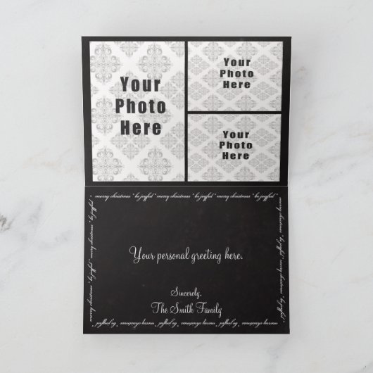 Fröhliche Weihnachten / Jubiläum 4 Foto (Innenseite)