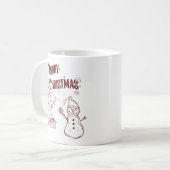 Fröhliche Weihnachten Kaffeetasse (Vorderseite Links)