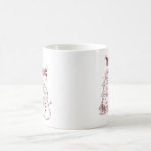 Fröhliche Weihnachten Kaffeetasse (Mittel)