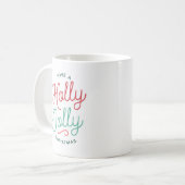 Fröhliche Weihnachten Kaffeetasse (Vorderseite Links)
