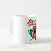 fröhliche Weihnachten Kaffeetasse (Vorderseite Links)