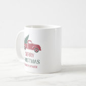 Fröhliche Weihnachten Kaffeetasse (Vorderseite Links)