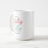 Fröhliche Weihnachten Kaffeetasse (Vorderseite Links)