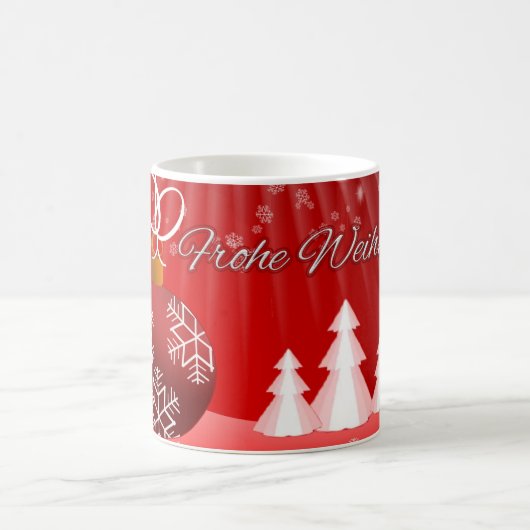 Fröhliche Weihnachten Kaffeetasse (Mittel)