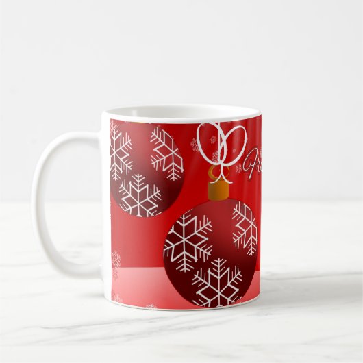 Fröhliche Weihnachten Kaffeetasse (Links)