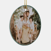 Fröhliche Weihnachten  Keramik Ornament (Rechts)