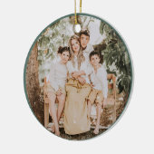 Fröhliche Weihnachten  Keramik Ornament (Links)