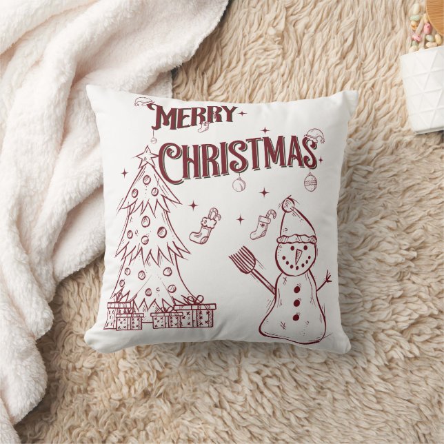 Fröhliche Weihnachten Kissen (Decke)