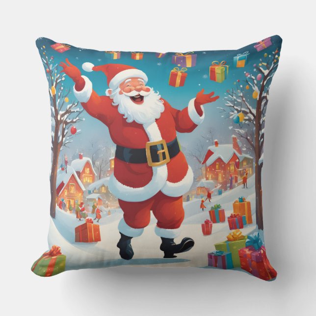 Fröhliche Weihnachten Kissen (Vorderseite)