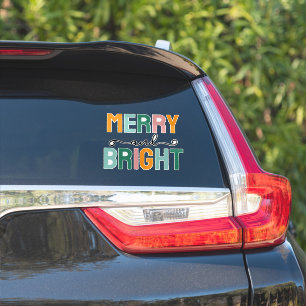 Fröhliche Weihnachten Klassisch Einzigartig Minima Aufkleber