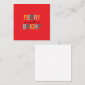 Fröhliche Weihnachten Klassisch Einzigartig Minima Begleitkarte (Vorne/Hinten)