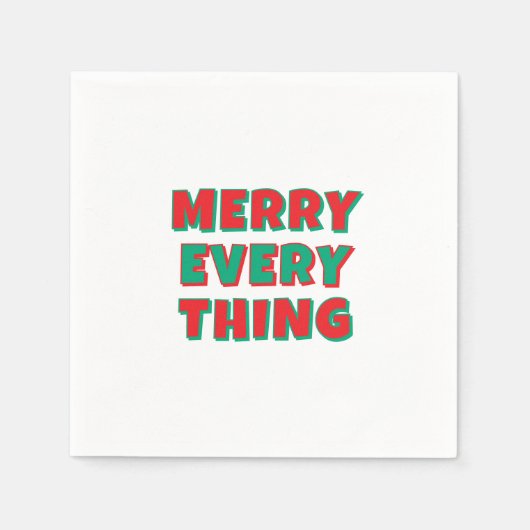 Fröhliche Weihnachten Klassisch Einzigartig Minima Serviette (Vorderseite)