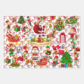 Fröhliche Weihnachten Klein bisschen von allem Jol Geschenkpapier Set (Vorderseite 3)