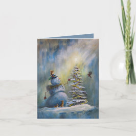 Fröhliche Weihnachten Klein Dankeskarte
