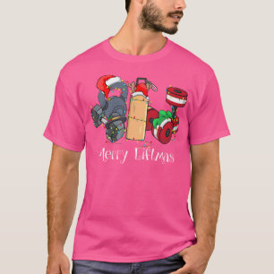 Fröhliche Weihnachten Krafttraining Kettlebell Wei T-Shirt