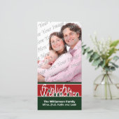 Frohliche Weihnachten kundenspezifische Feiertags- (Stehend Vorderseite)